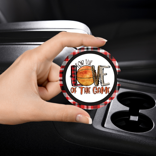 For The Love Basketball Car Coaster