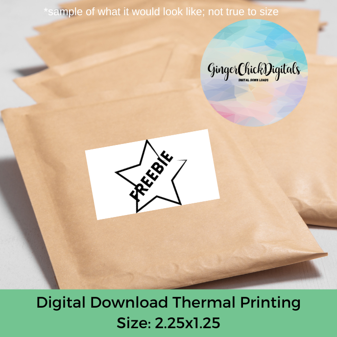 Star Freebie Thermal Label