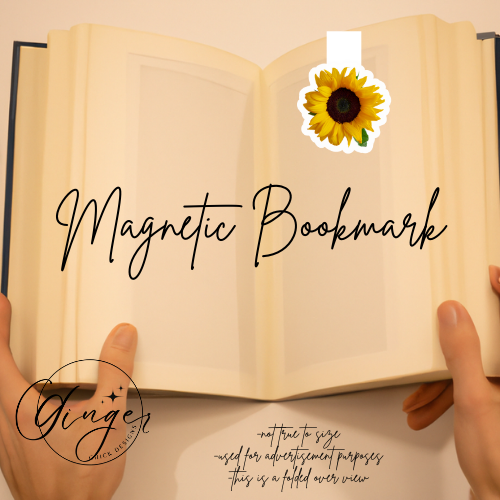 Real Sunflower Magnetic Bookmark