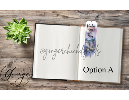 Book Lover Water Color Sublimation Bookmark