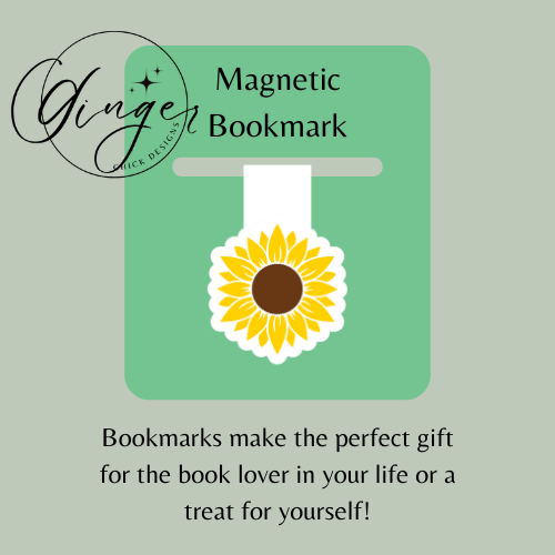 Sunflower Magnetic Bookmark