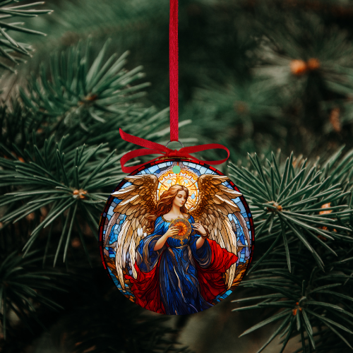 Stained Glass Angel Ornaments