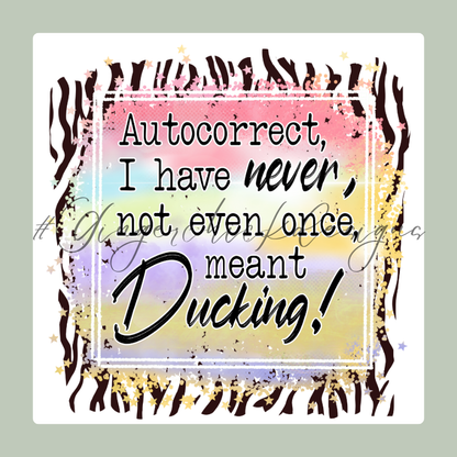Autocorrect Ducking 2x2 Magnet