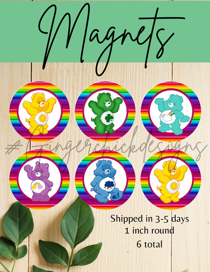Care Bears Button Magnets