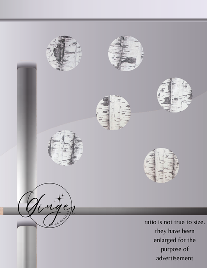 Birch Tree Button Magnets