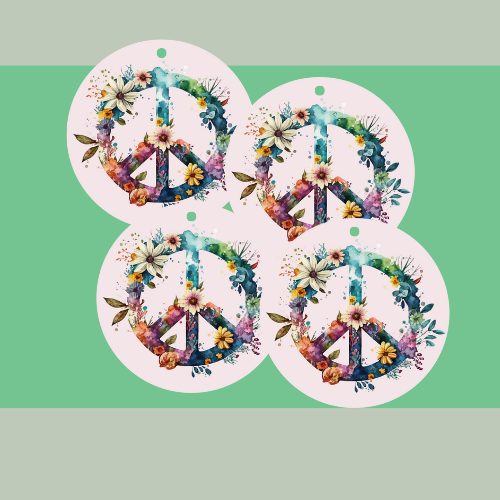 Peace Sign Ornaments