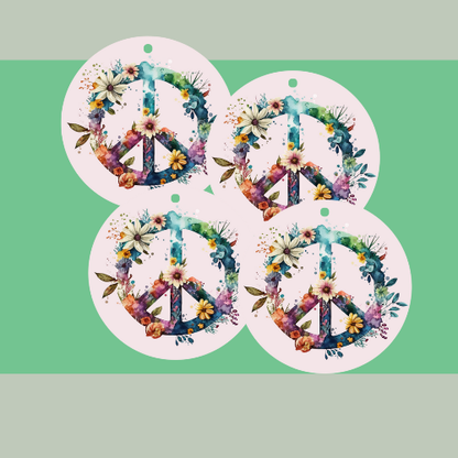 Peace Sign Ornaments
