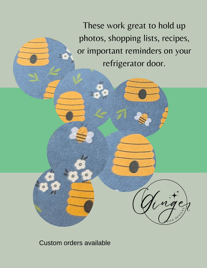 Honey Comb Button Magnets