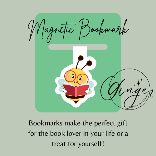 Reading Bee Magnetic Bookmark