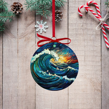 Ocean Waves Ornaments