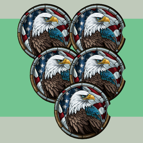 Stained Glass Bald Eagle