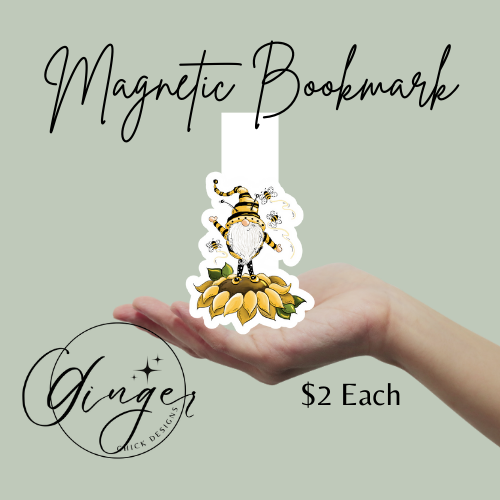 Bee Gnome Magnetic Bookmark