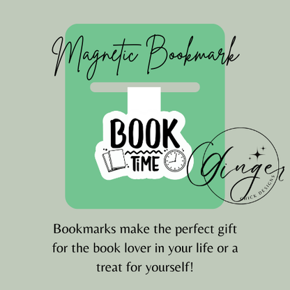 Book Time Magnetic Bookmark