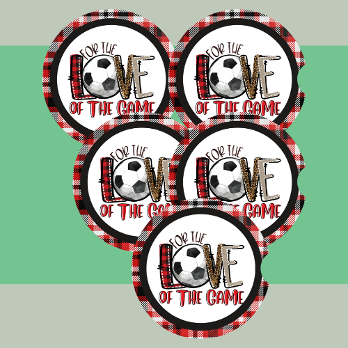 For The Love Soccer Car Coaster