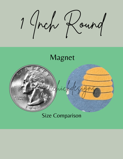 Honey Comb Button Magnets