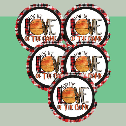 For The Love Basketball Car Coaster