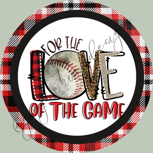 For The Love Baseball Car Coaster