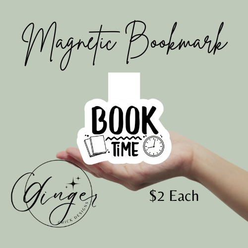 Book Time Magnetic Bookmark