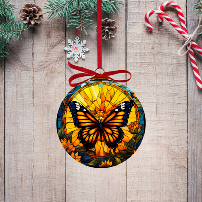Stained Glass Butterfly Ornaments