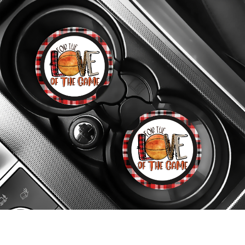 For The Love Basketball Car Coaster