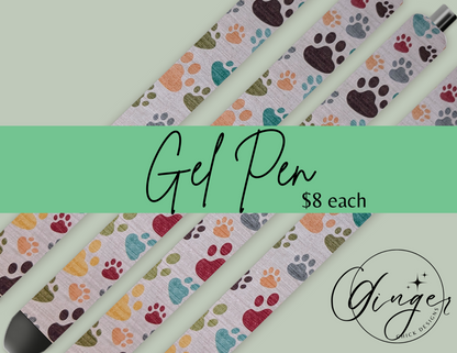 Rainbow Paw Prints Ink Joy Gel Pen