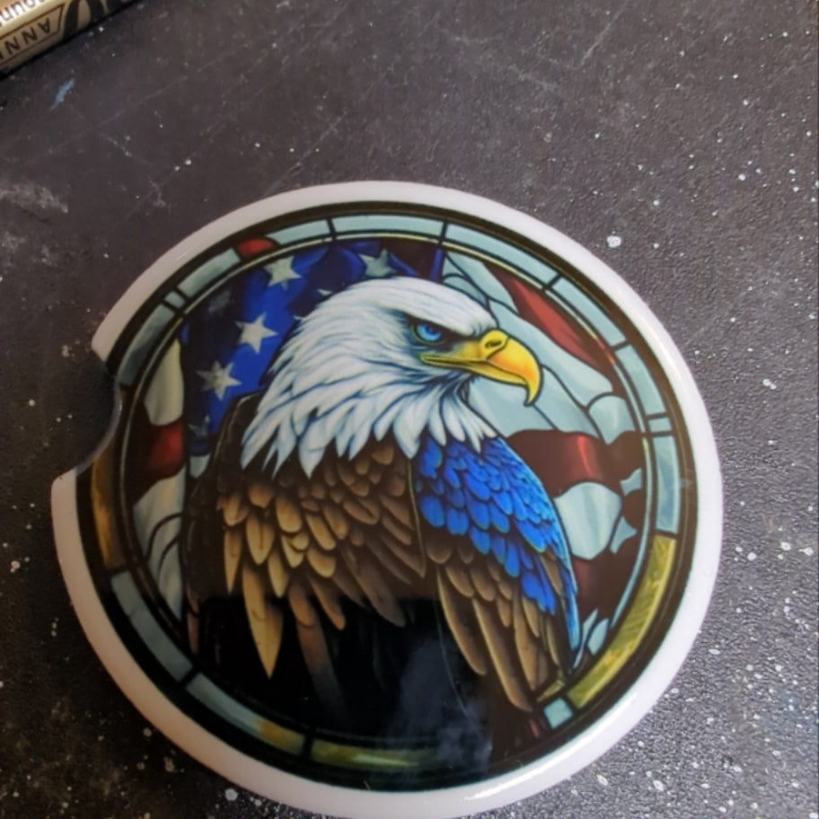 Stained Glass Bald Eagle