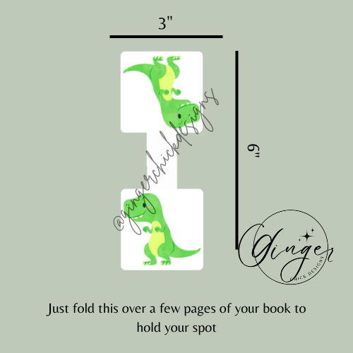 Dinosaur Magnetic Bookmark