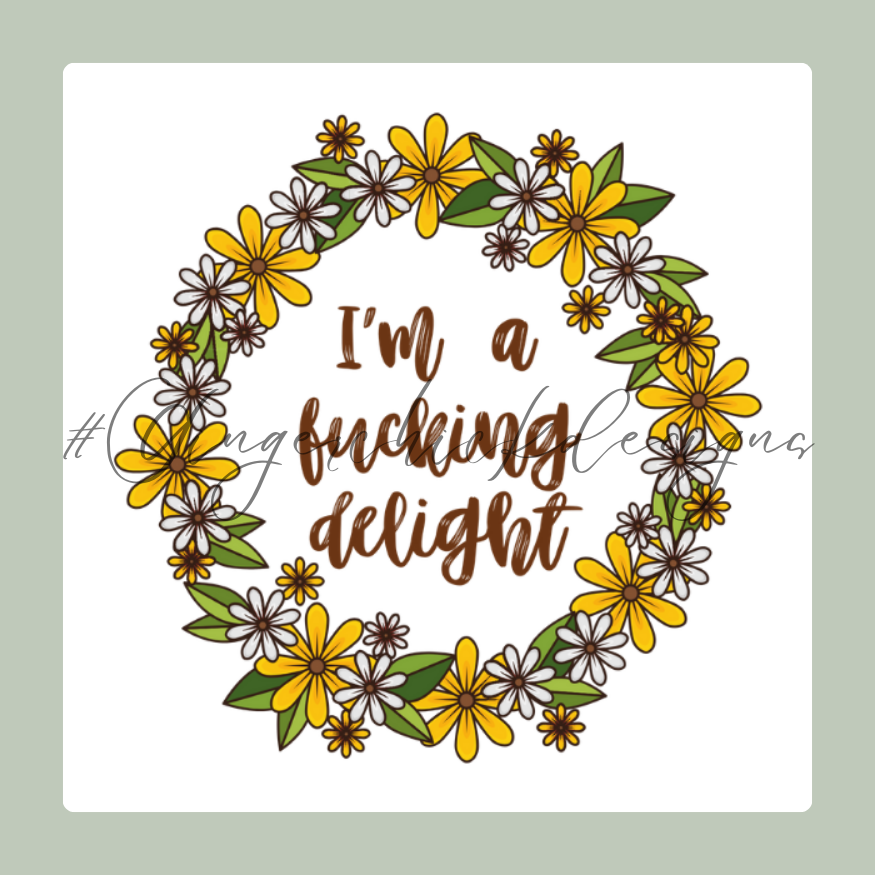 I'm a Delight 2x2 Magnet