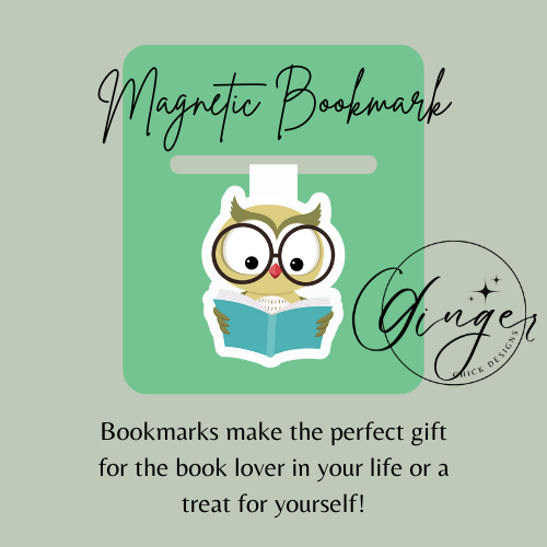 Reading Owl Magnetic Bookmark