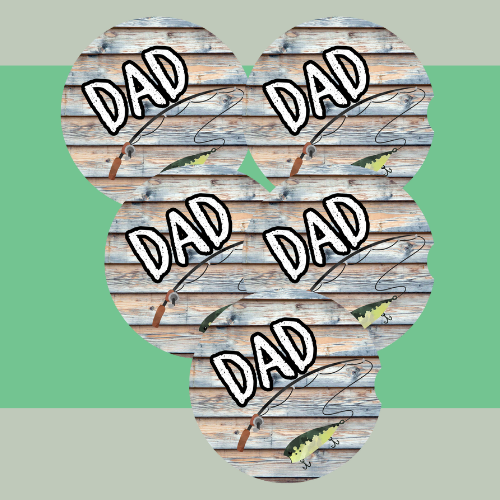 Fishing Dad Car Coaster