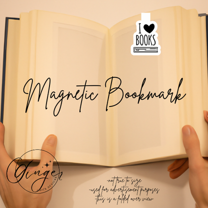 I Love Books Magnetic Bookmark
