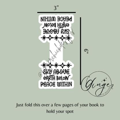 Peace Within Magnetic Bookmark