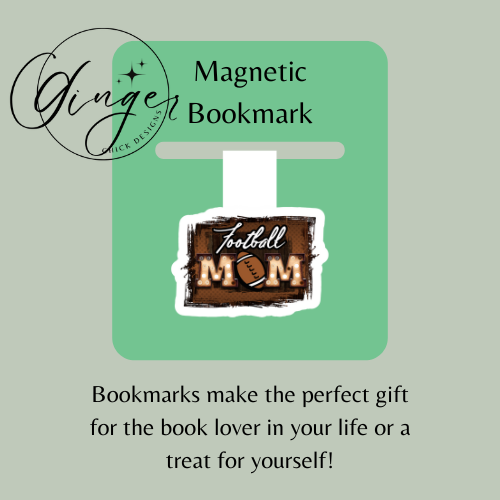 Football Mom Magnetic Bookmark