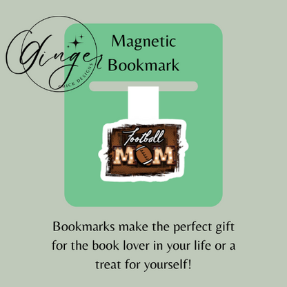 Football Mom Magnetic Bookmark