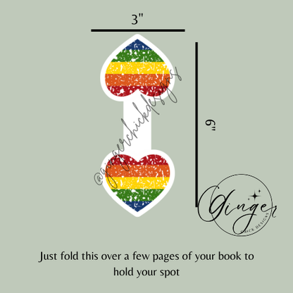 Pride Heart Magnetic Bookmark
