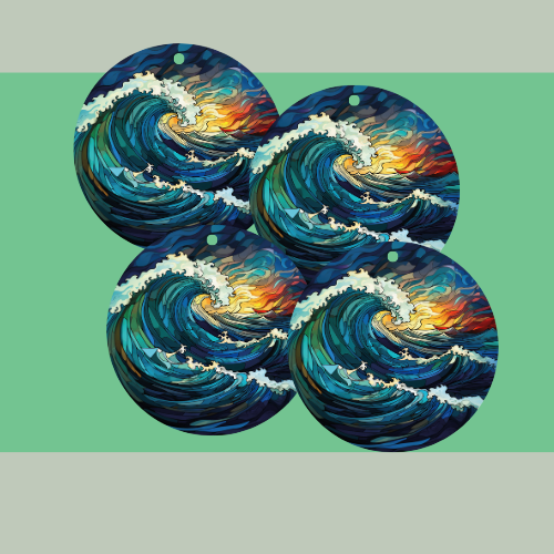 Ocean Waves Ornaments