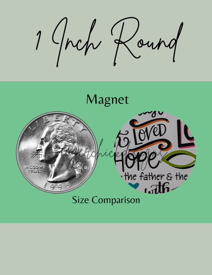 Religious Button Magnets