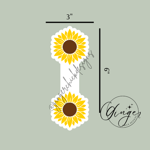 Sunflower Magnetic Bookmark