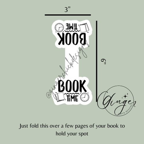 Book Time Magnetic Bookmark