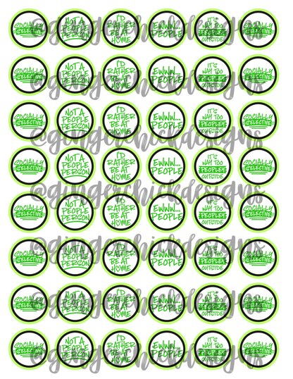 Anti-Social Bottle Cap Image