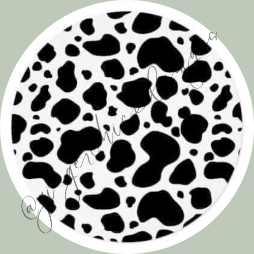 Cow Print Car Coaster