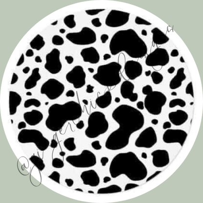 Cow Print Car Coaster