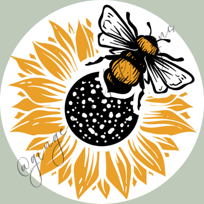 Sunflower Bee Car Coaster