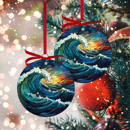 Ocean Waves Ornaments