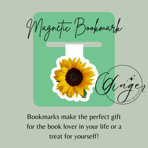 Real Sunflower Magnetic Bookmark