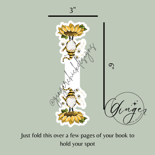 Bee Gnome Magnetic Bookmark