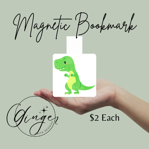 Dinosaur Magnetic Bookmark