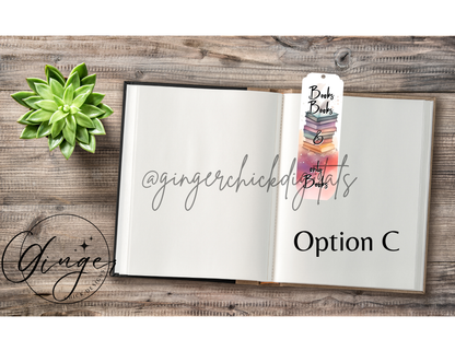 Book Lover Water Color Sublimation Bookmark