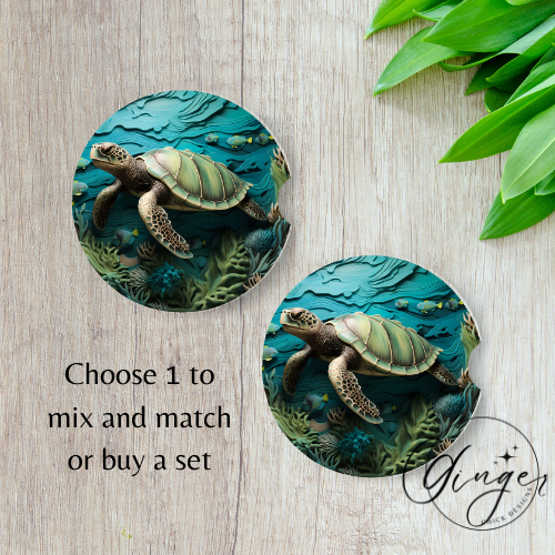 Sea Turtle Car Coaster