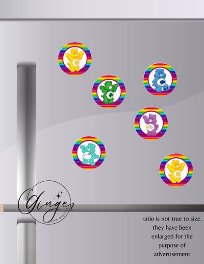 Care Bears Button Magnets